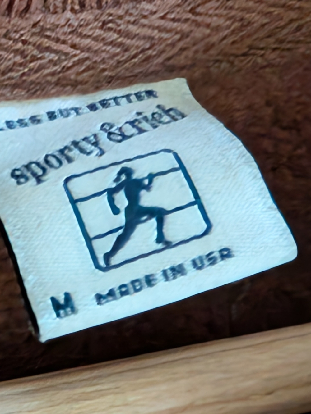 Sporty & Rich Sporty Neutral Graphic Crewneck Sweatshirt In Brown - M - Picture 6 of 6
